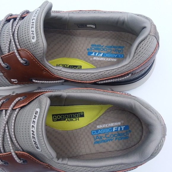 Skechers Del Retto Clean Slate‎ Slip-On Boat Shoes Men's 13 Loafers Memory Foam - Picture 13 of 13